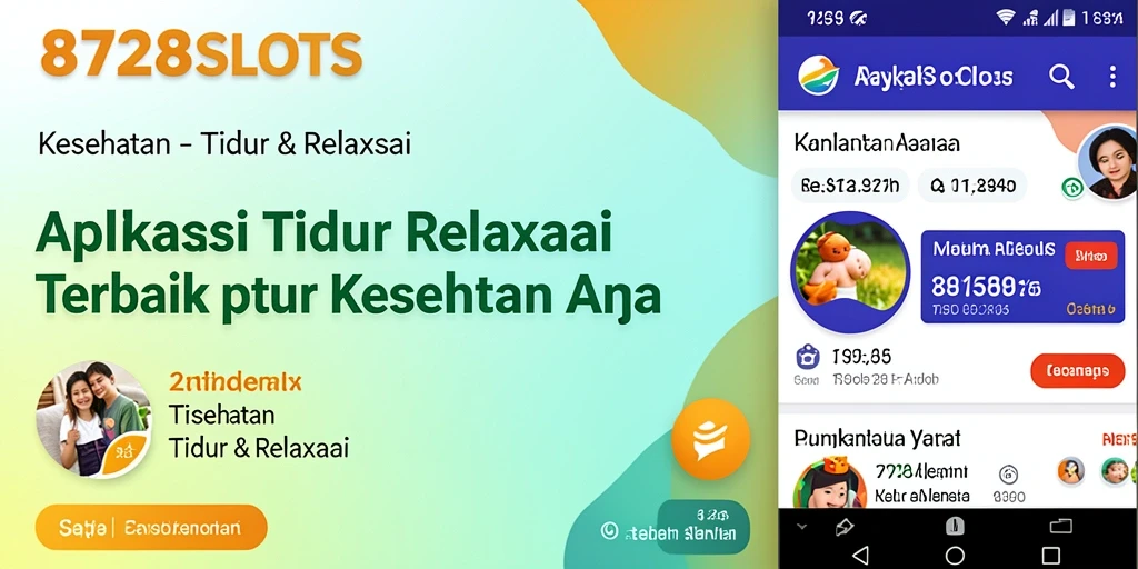 Tampilan antarmuka aplikasi 8728SLOTS yang menenangkan dan ramah pengguna.