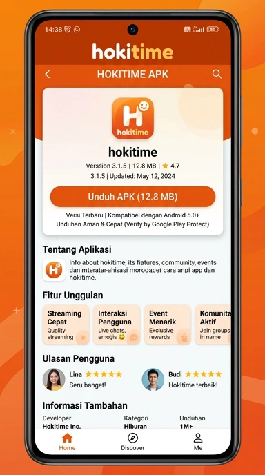 Unduh dan Instal APK Hokitime untuk Android Indonesia