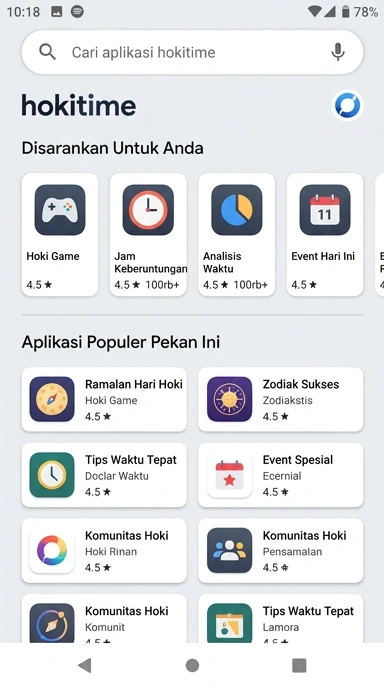 Akses mudah ke aplikasi populer — Katalog lengkap hokitime