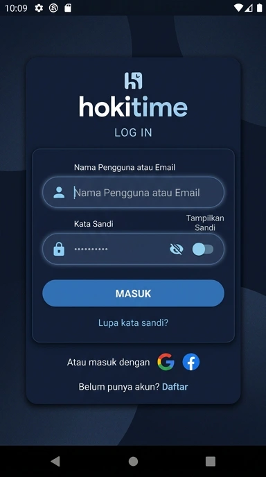 Panduan Masuk Akun Hokitime Untuk Pengguna Android